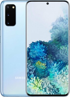 Nieuwstaat Samsung Galaxy S20 G5 128GB Blue + 12 maanden GARANTIE