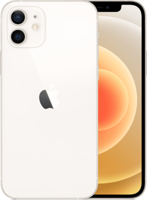 Nieuwstaat Apple IPhone 12 (model 2020) 64GB wit 6.1" + 12 maanden garantie