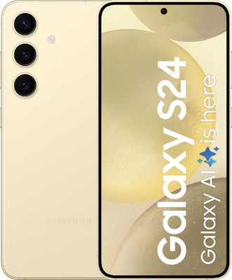 Nieuwstaat Samsung Galaxy S24 5G 128GB (model 2024) geel + 12 maanden garantie